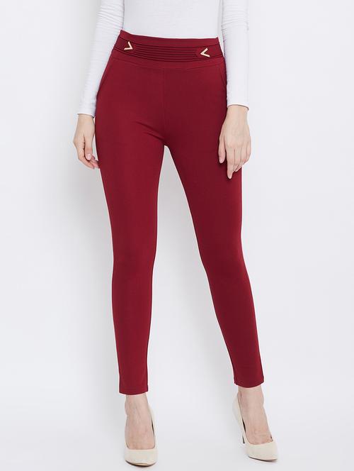 solid mid rise ankle length jegging - 18248830 -  Standard Image - 0
