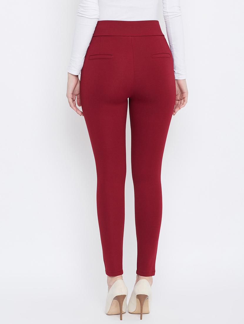 solid mid rise ankle length jegging - 18248830 -  Standard Image - 3