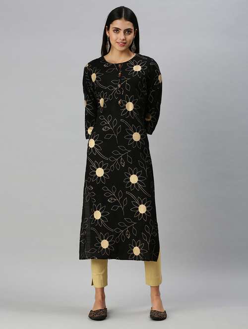 women's straight kurta - 18249158 - Standard Image - 0