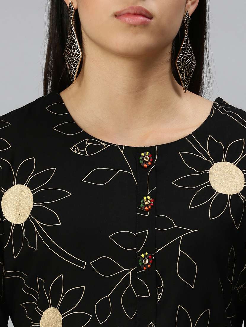 women's straight kurta - 18249158 - Standard Image - 3