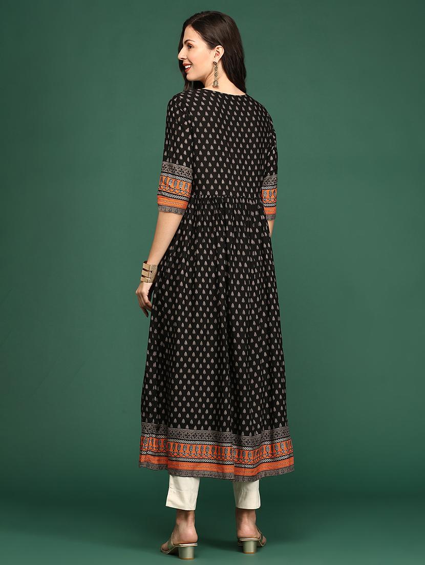 women's flared kurta - 18249164 - Standard Image - 3