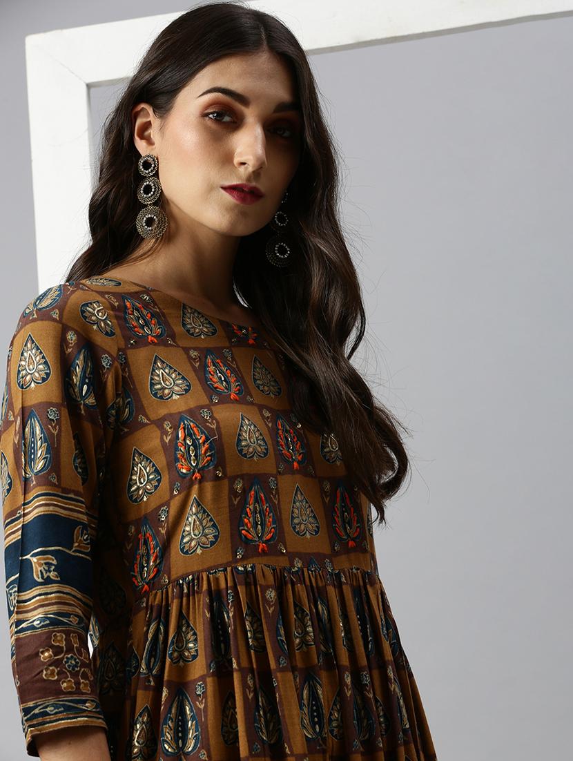 women's flared kurta - 18249168 - Standard Image - 3