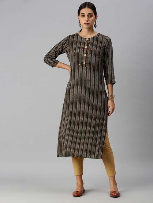 women's straight kurta - 18249172 -  Standard Image - 0