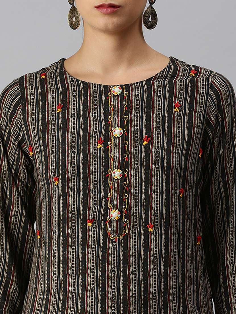 women's straight kurta - 18249172 -  Standard Image - 3