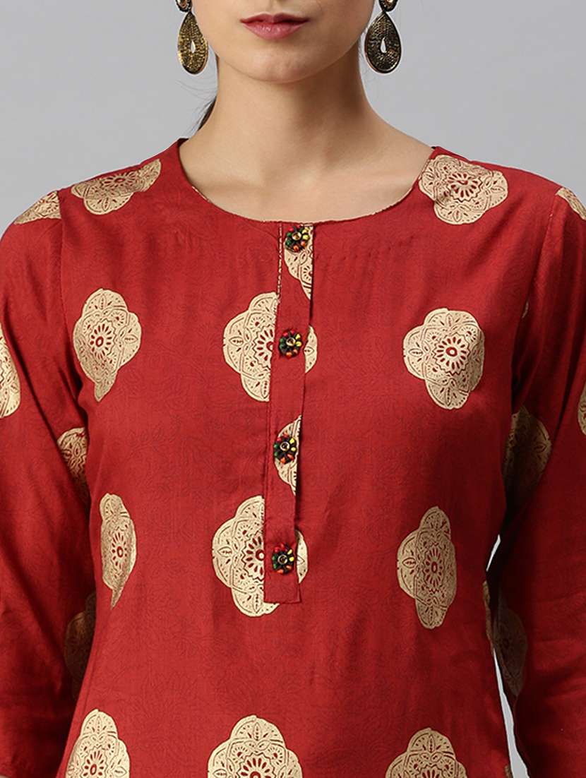 women's straight kurta - 18249188 -  Standard Image - 3