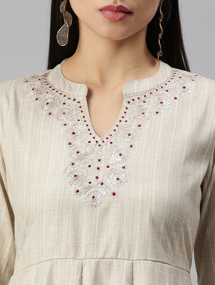 women's flared kurta - 18249195 - Standard Image - 3