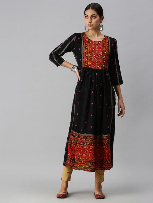 women's straight kurta - 18249206 -  Standard Image - 0