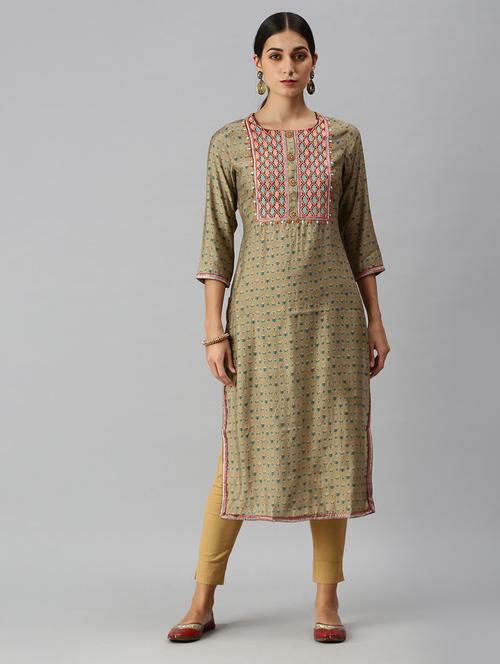 women's straight kurta - 18249244 -  Standard Image - 0