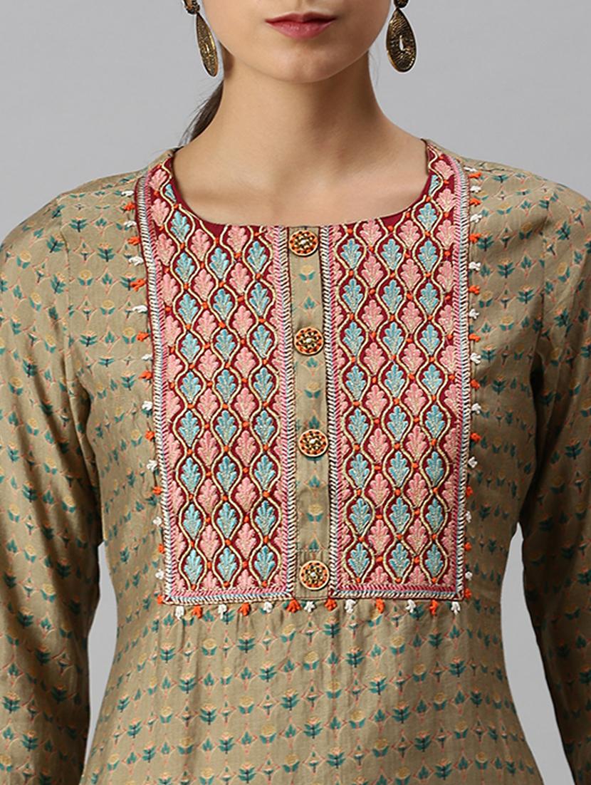 women's straight kurta - 18249244 - Standard Image - 3