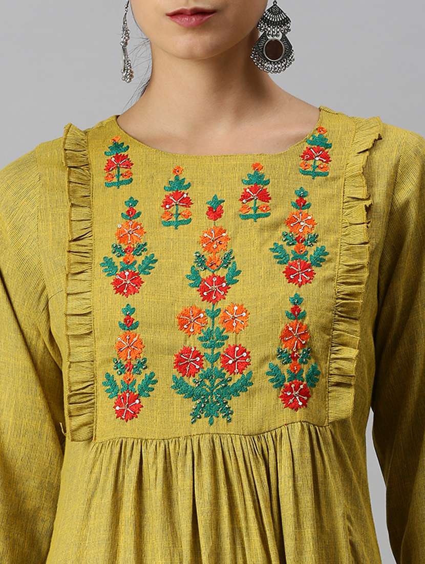 women's a-line kurta - 18249279 - Standard Image - 3