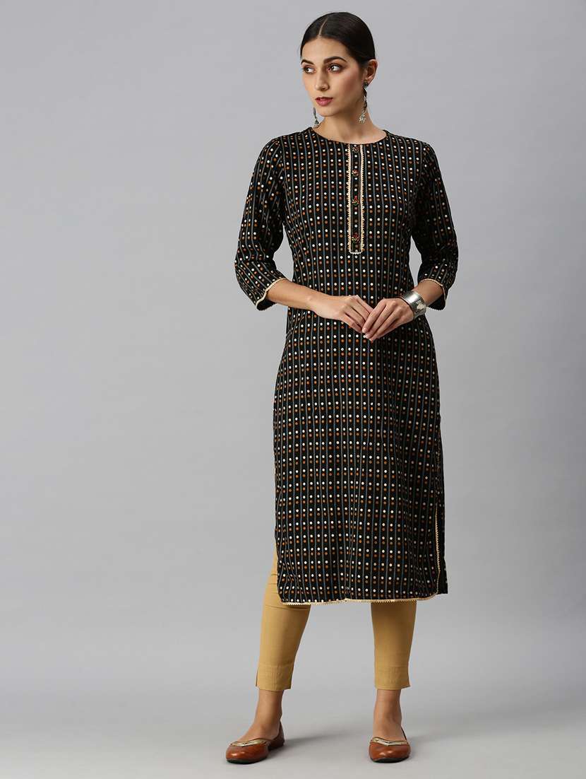 women's straight kurta - 18249283 -  Zoom Image - 0