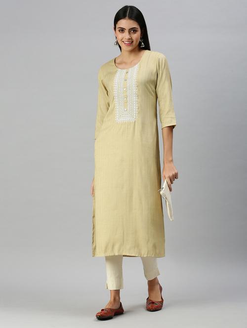 women's straight kurta - 18249284 -  Standard Image - 0