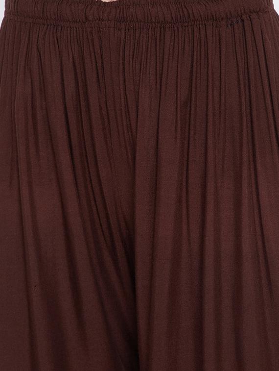 mid rise solid palazzo - 18249333 - Standard Image - 3