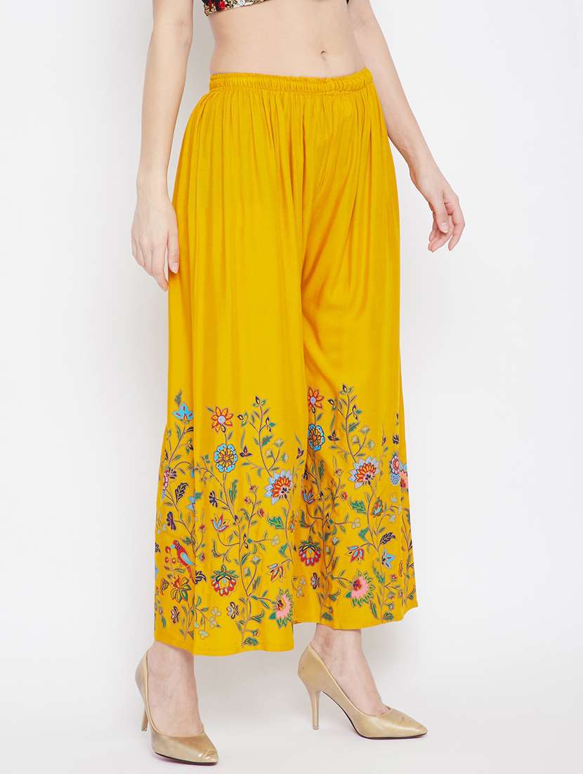 Yellow Printed Palazzo