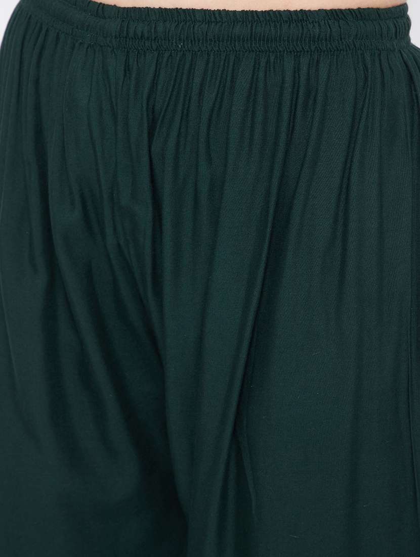 green rayon palazzos - 18249368 -  Standard Image - 5