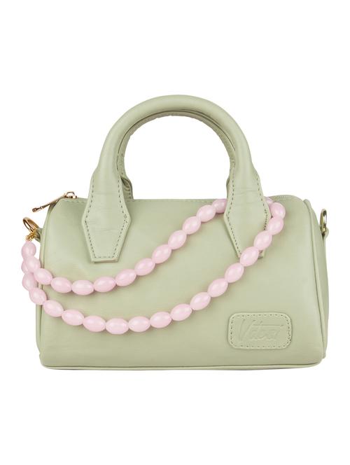 cream leatherette (pu) sling bag - 18250027 - Standard Image - 0