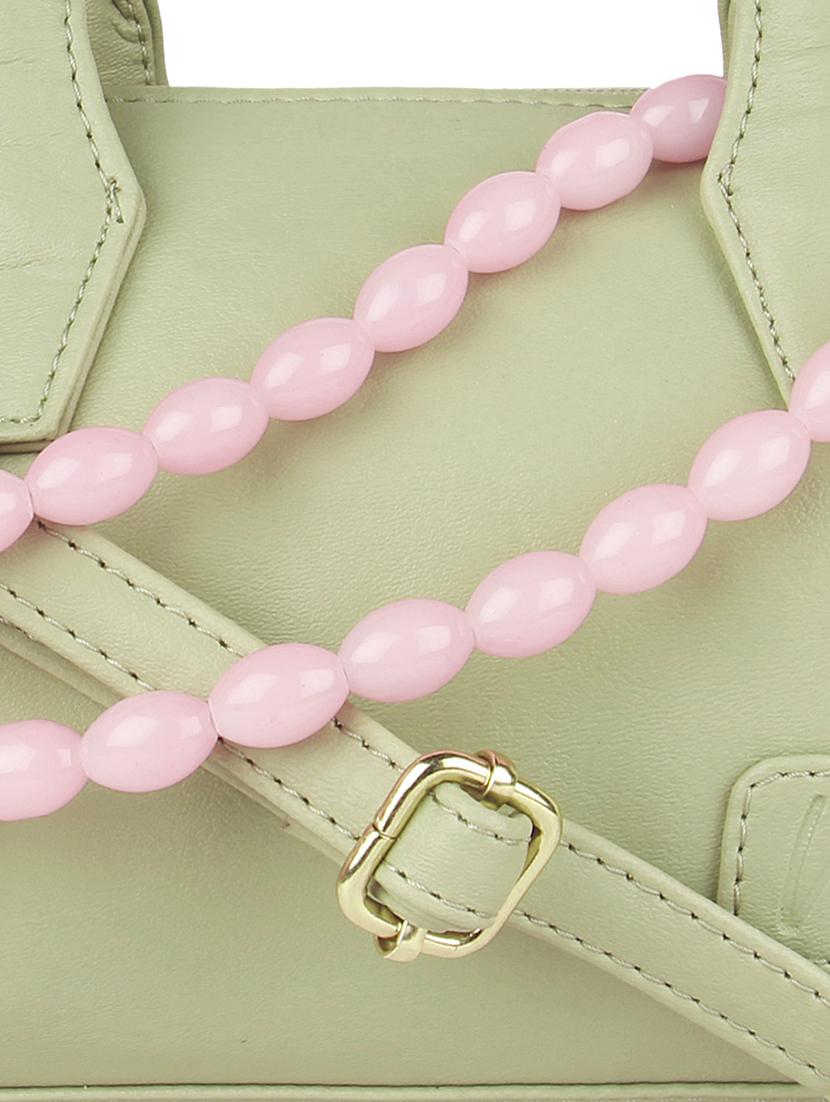 cream leatherette (pu) sling bag - 18250027 - Standard Image - 3
