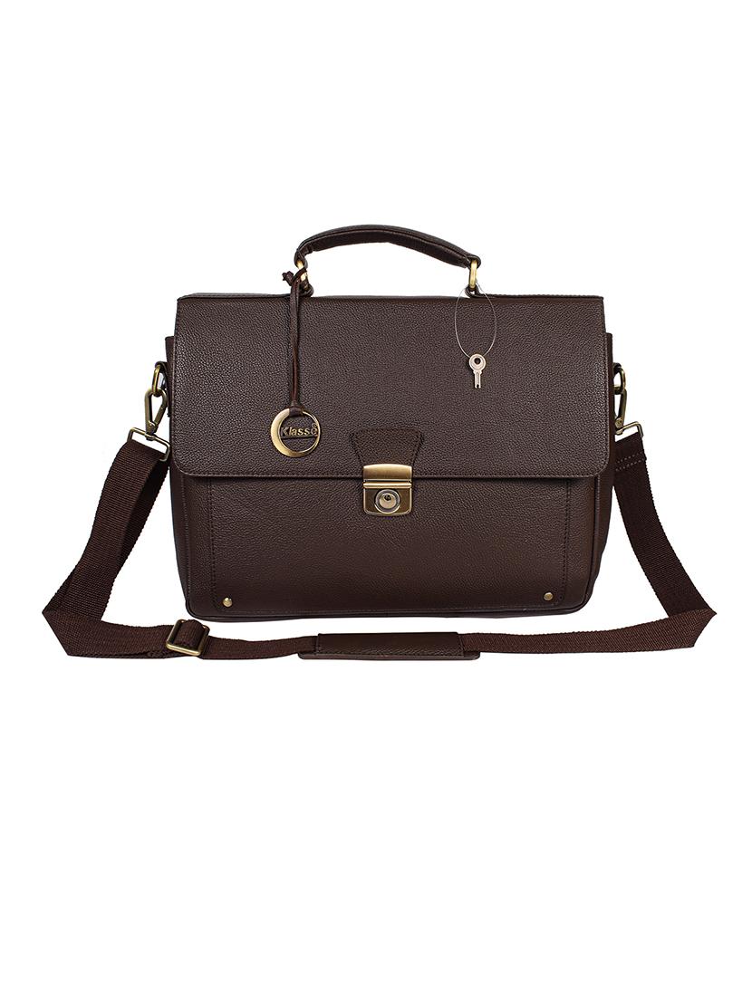 maroon leather laptop bag - 18250089 - Zoom Image - 0