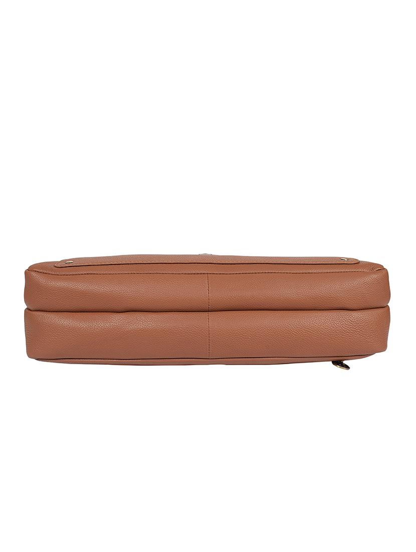tan leather laptop bag - 18250092 - Standard Image - 3