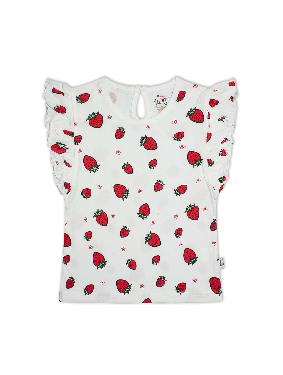 white printed regular top - 18250172 - Zoom Image - 0