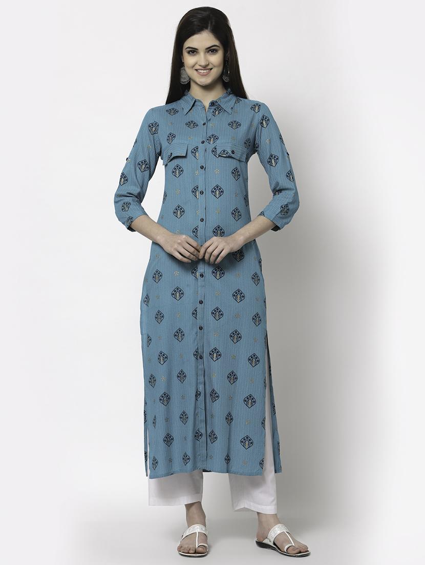 women's straight kurta - 18250192 - Zoom Image - 0