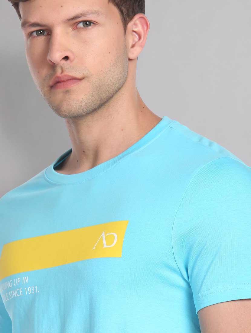 blue printed t-shirt - 18250323 - Standard Image - 5
