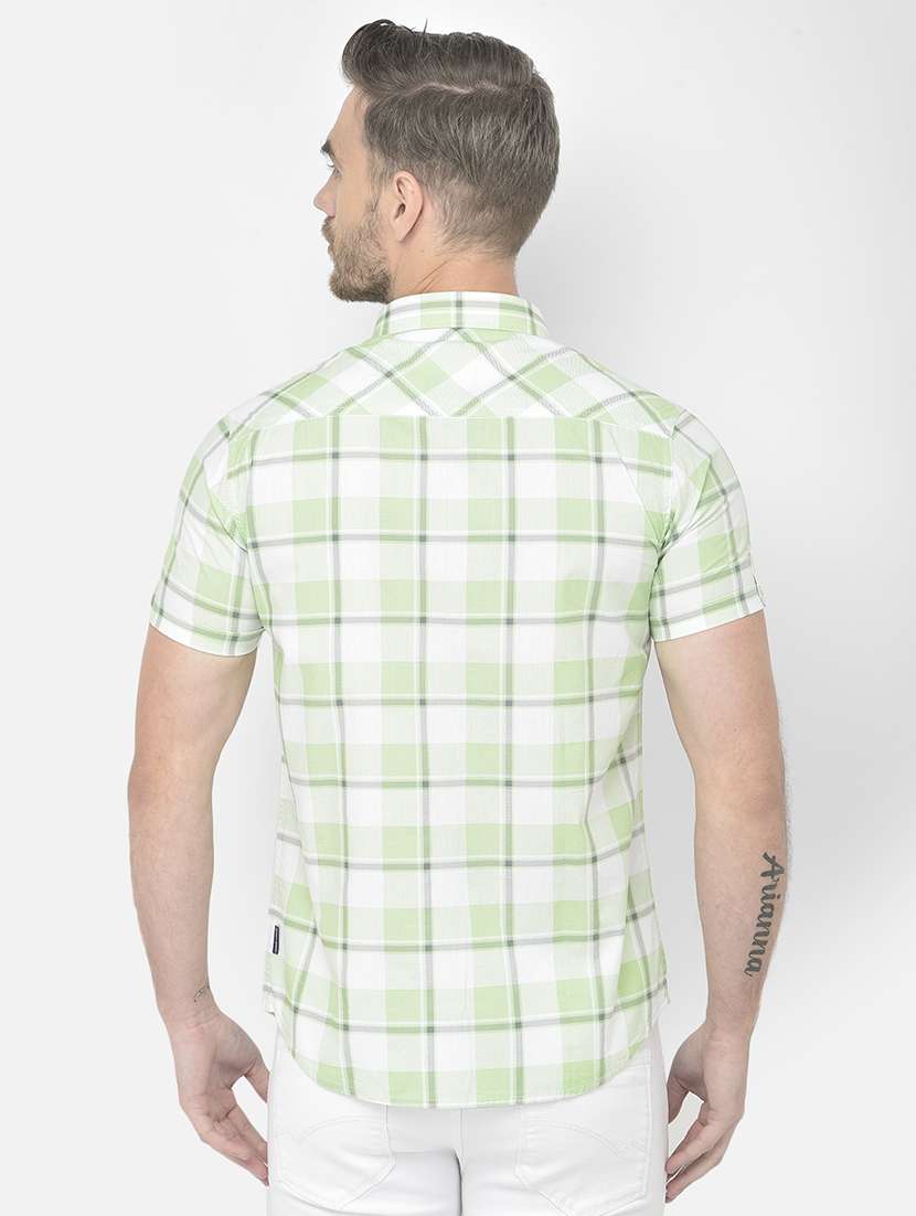 mens checks casual shirt - 18250613 - Standard Image - 3