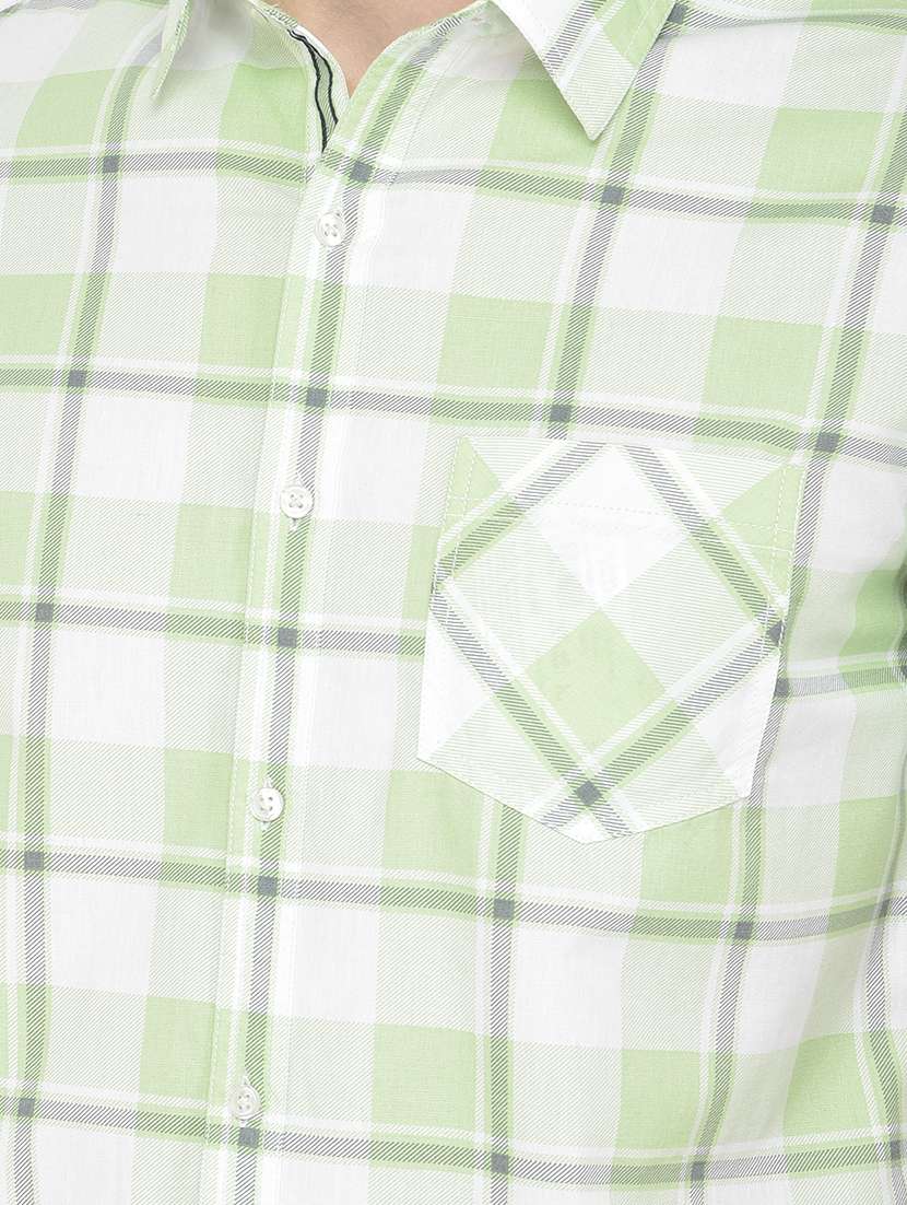 mens checks casual shirt - 18250613 - Standard Image - 5