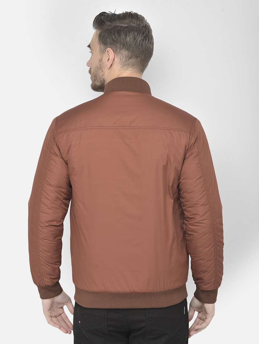 red solid quilted jacket - 18250614 - Standard Image - 3