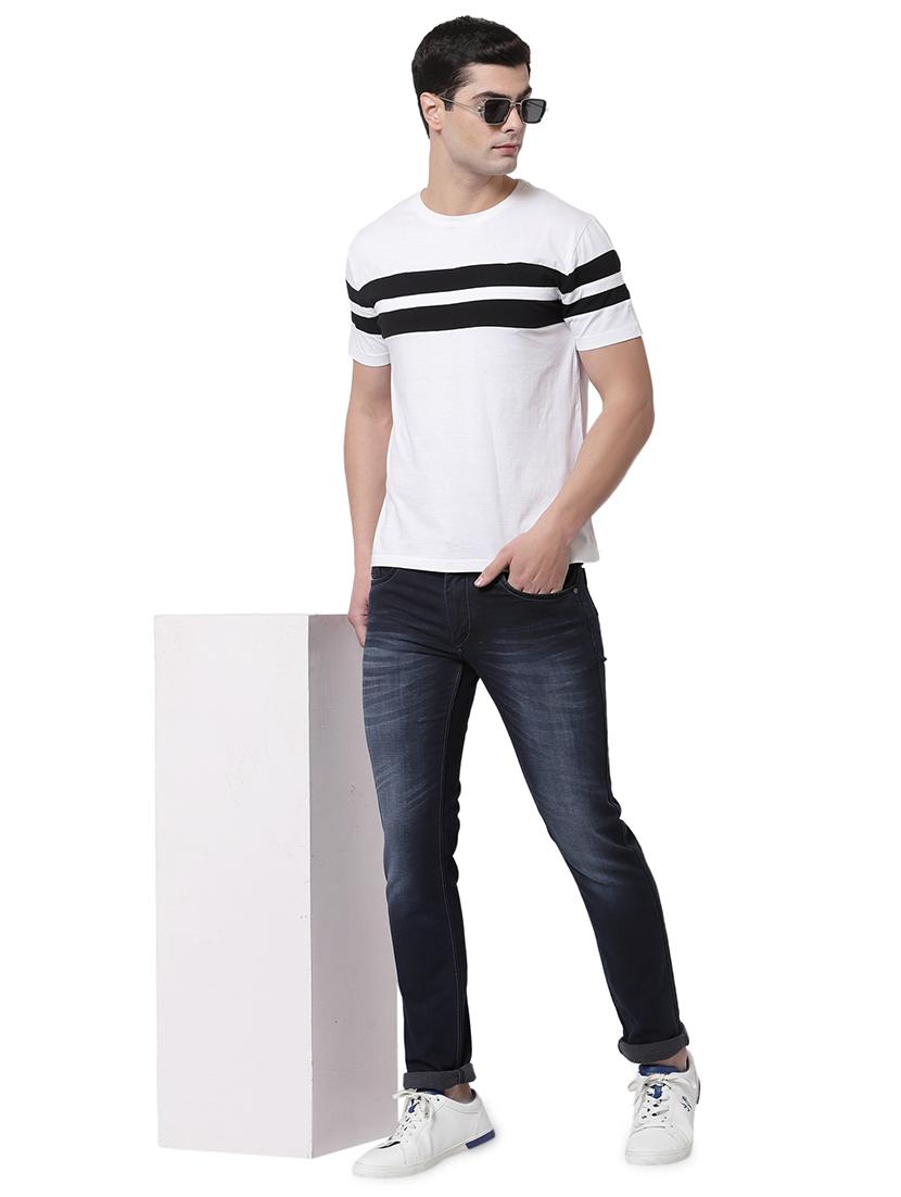 dark-blue light-washed denim jean - 18250620 - Standard Image - 3