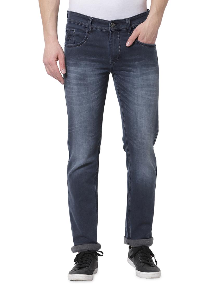 dark-blue light-washed denim jean - 18250621 - Zoom Image - 0