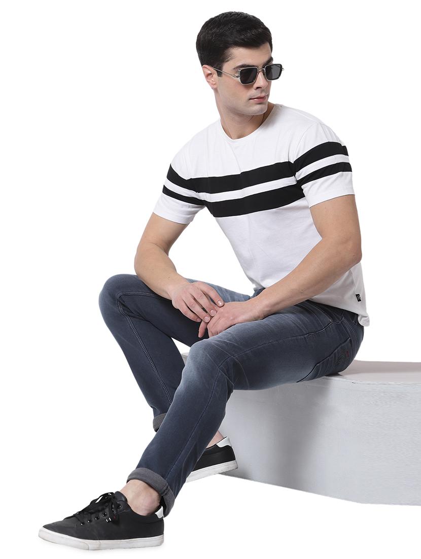 dark-blue light-washed denim jean - 18250621 - Standard Image - 3