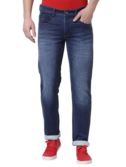 navy-blue light-washed denim jean - 18250622 - Standard Image - 0