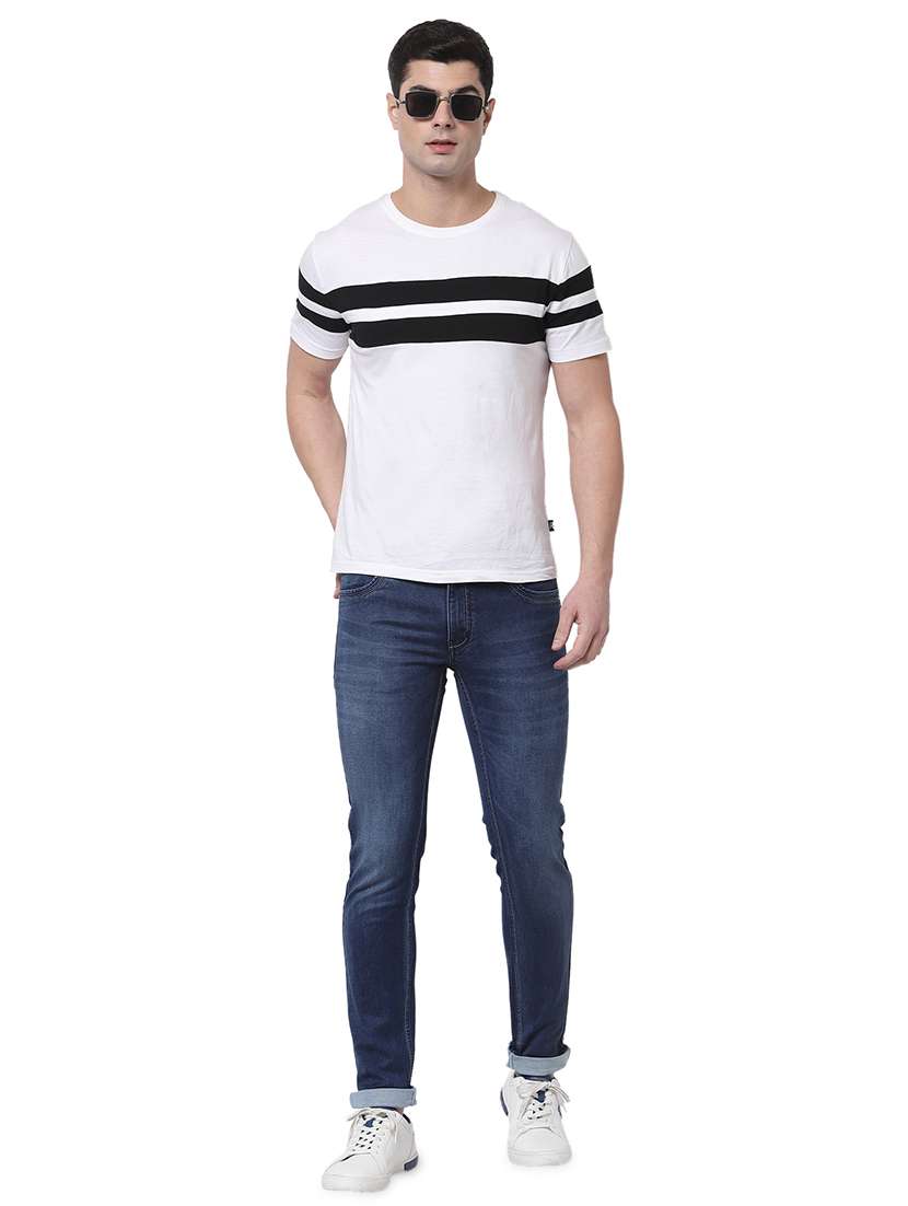 navy-blue light-washed denim jean - 18250632 -  Standard Image - 3