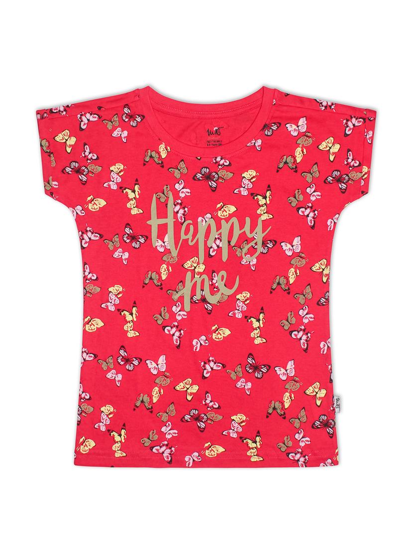 round neck printed regular tee - 18250952 - Zoom Image - 0