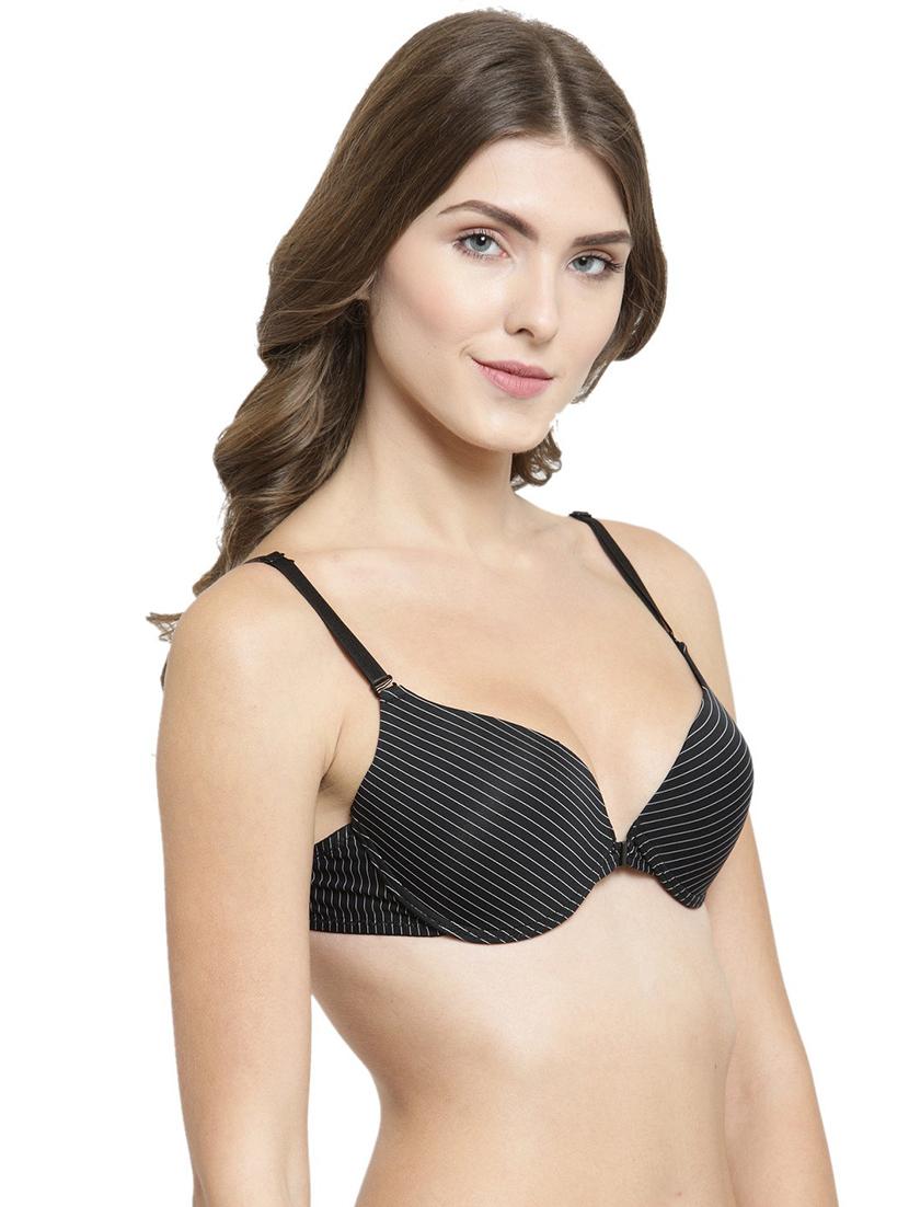 black solid push up bra - 18251023 - Standard Image - 3