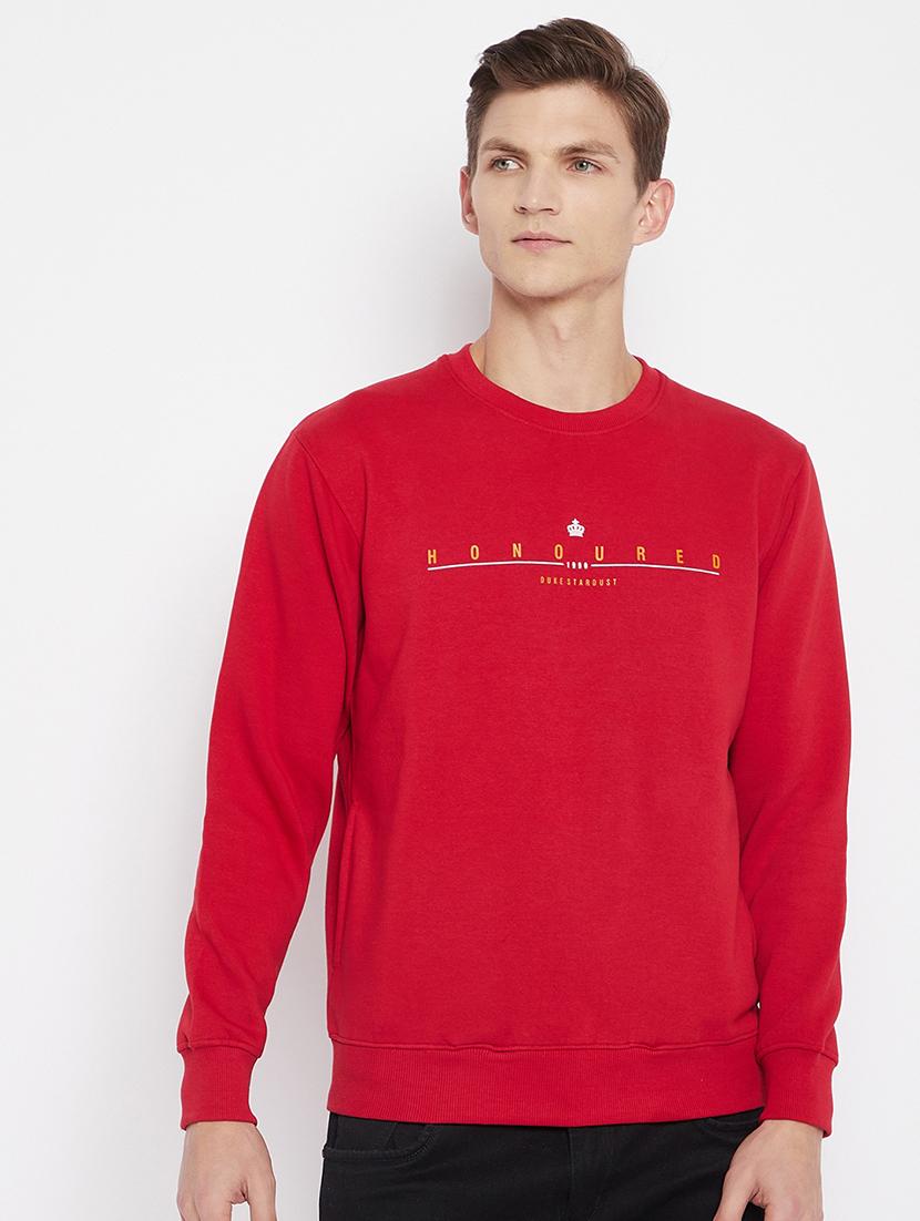 red chest print sweatshirt - 18251118 - Zoom Image - 0