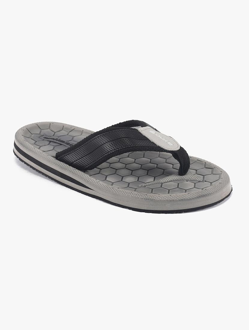 grey pu slip on flip flops - 18253152 -  Zoom Image - 0