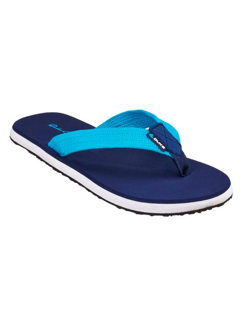 navy synthetic & mesh slip on flip flops - 18253196 -  Standard Image - 0