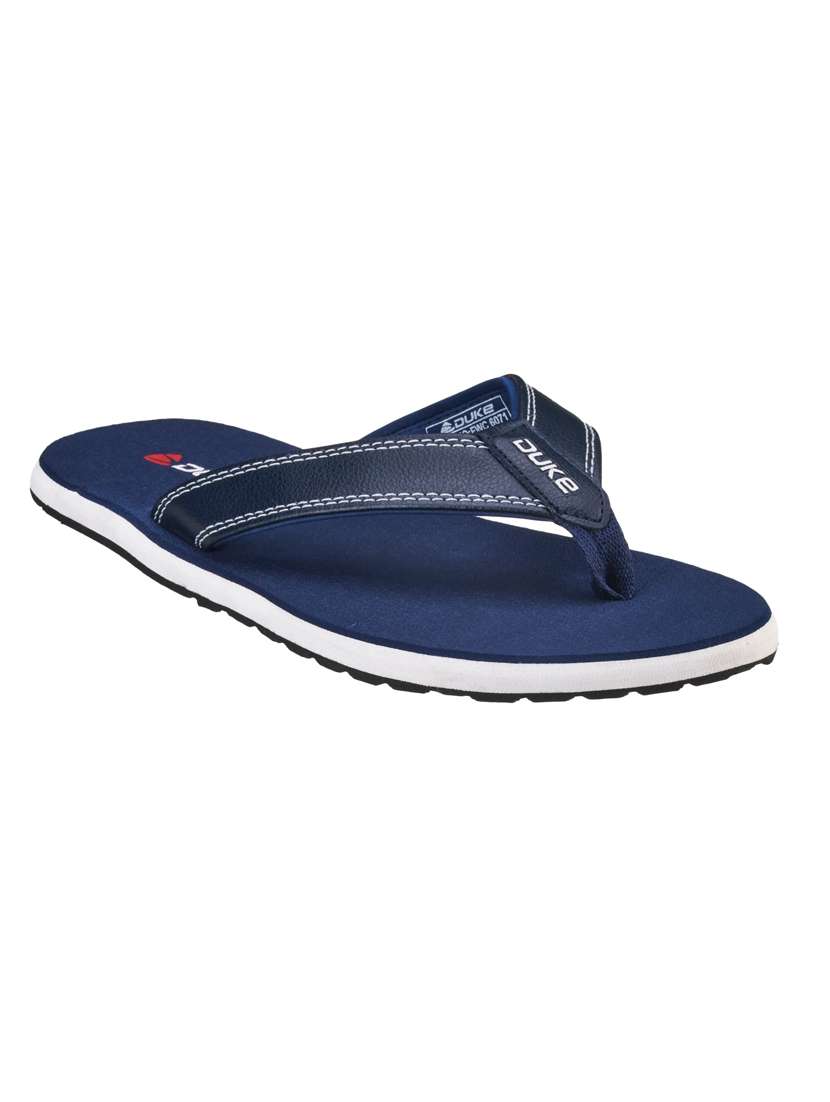 navy synthetic & mesh slip on flip flops - 18253198 - Zoom Image - 0