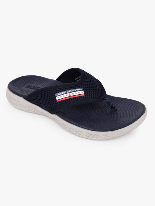 navy mesh slip on flip flops - 18253200 -  Standard Image - 0