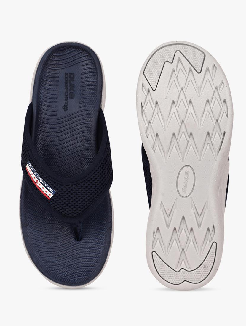 navy mesh slip on flip flops - 18253200 - Standard Image - 3