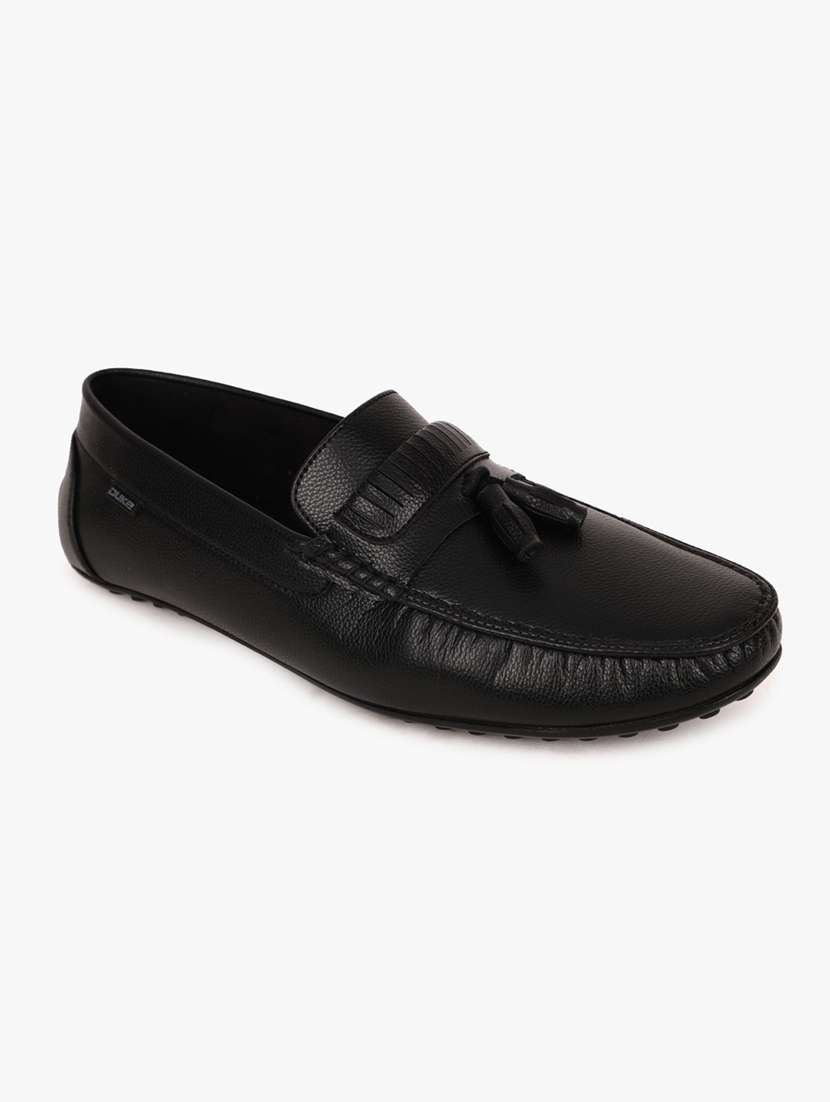 black synthetic slip on casual shoes - 18253380 - Zoom Image - 0