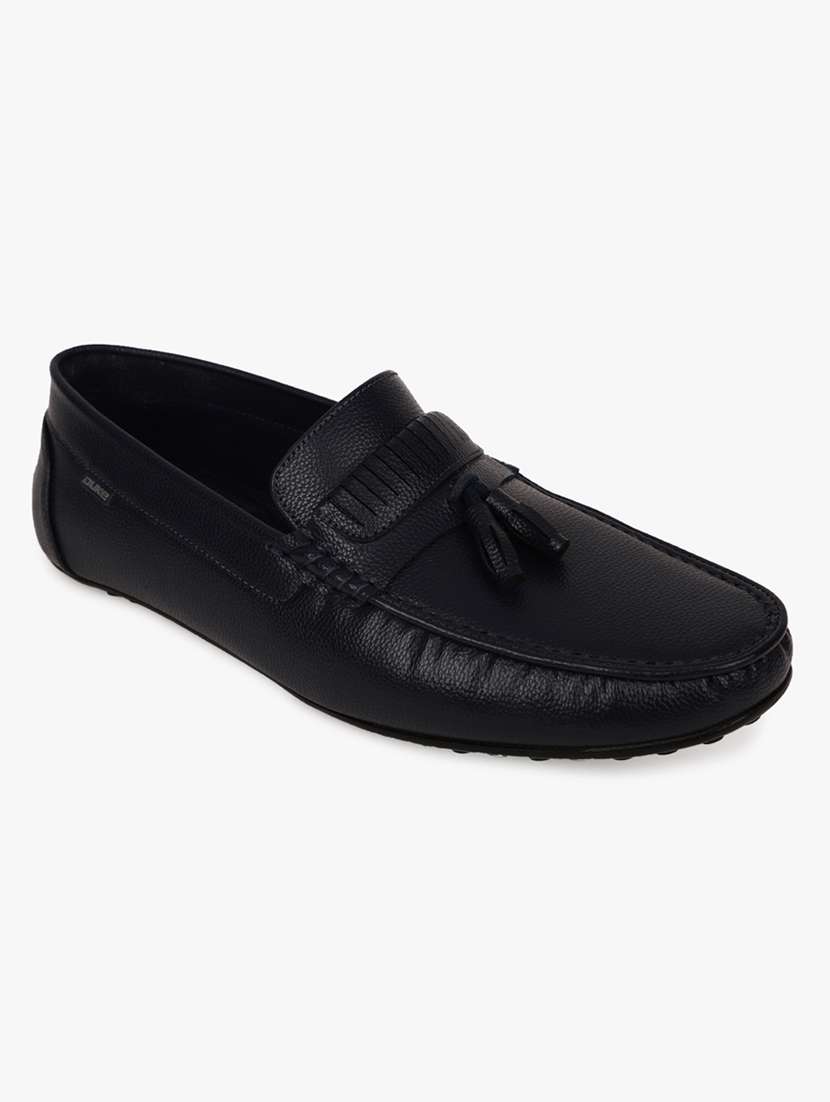 navy synthetic slip on casual shoes - 18253382 - Zoom Image - 0