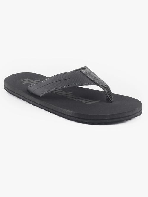 green synthetic & mesh slip on flip flops - 18253583 - Standard Image - 0