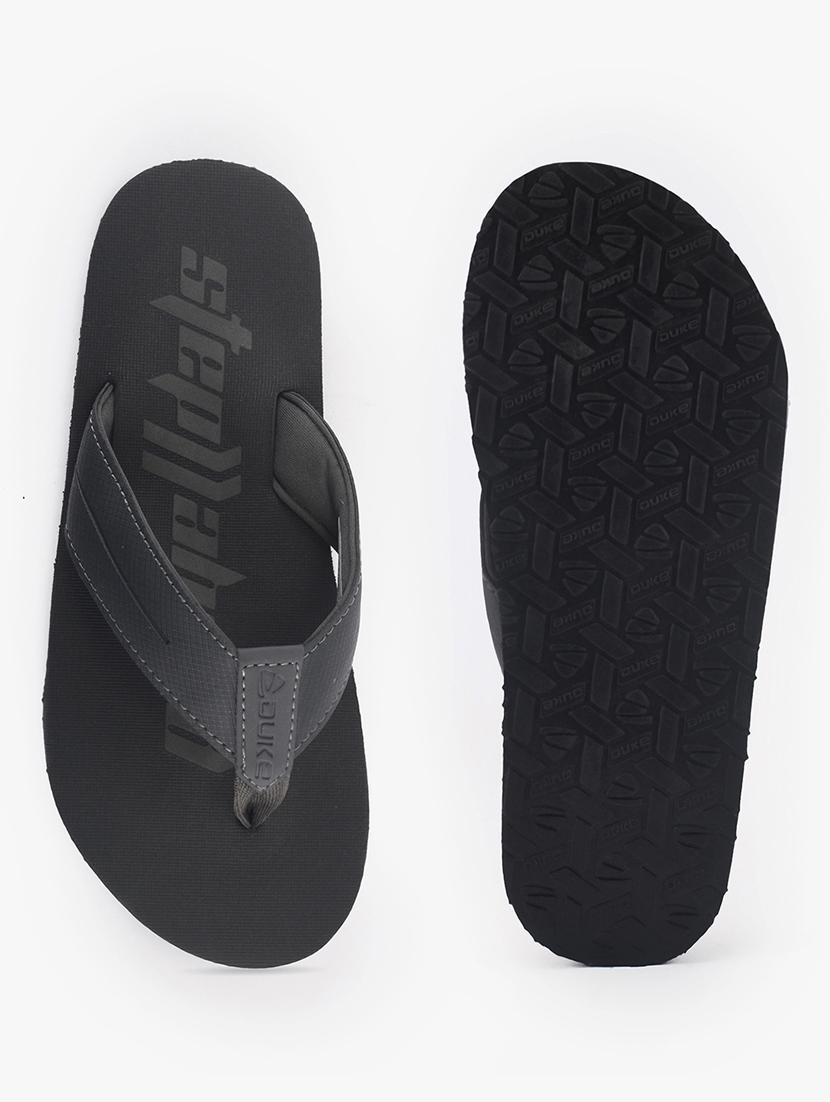 green synthetic & mesh slip on flip flops - 18253583 - Standard Image - 3