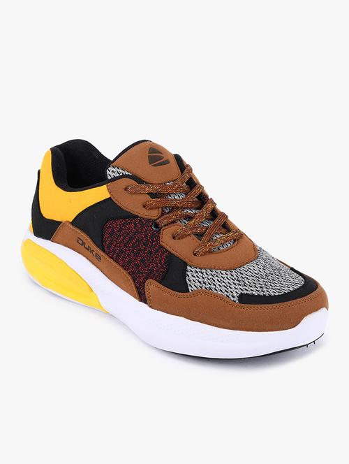 brown synthetic sport shoes - 18254034 -  Standard Image - 0