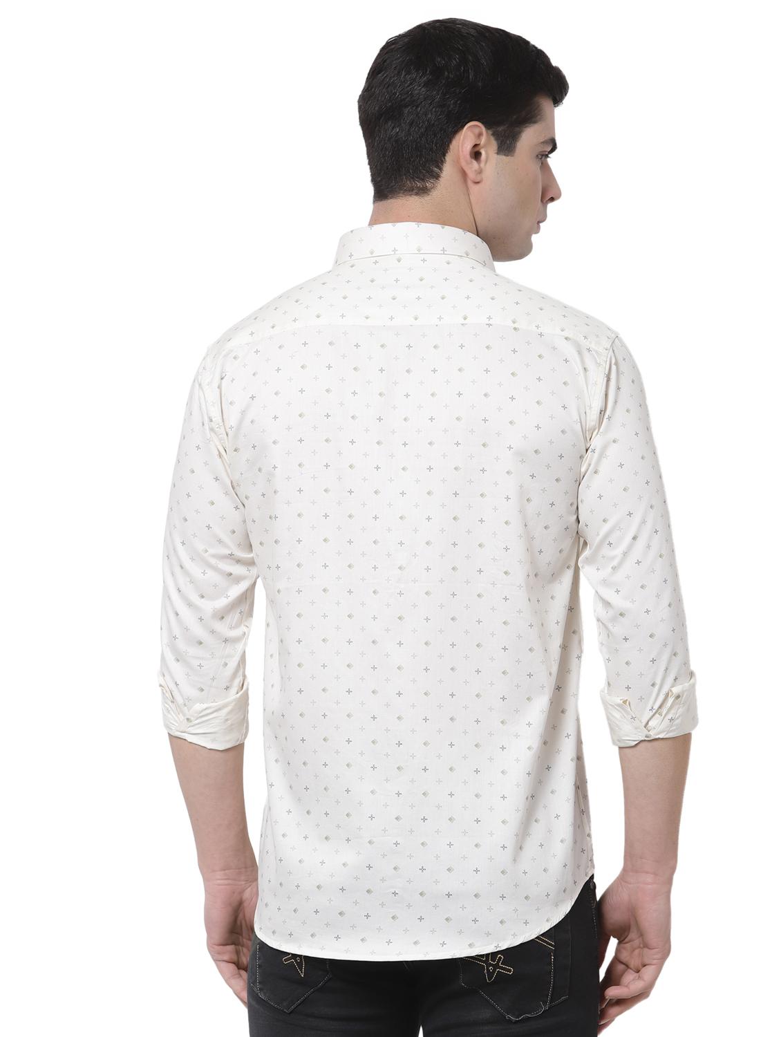 white printed casual shirt - 18254292 - Standard Image - 3