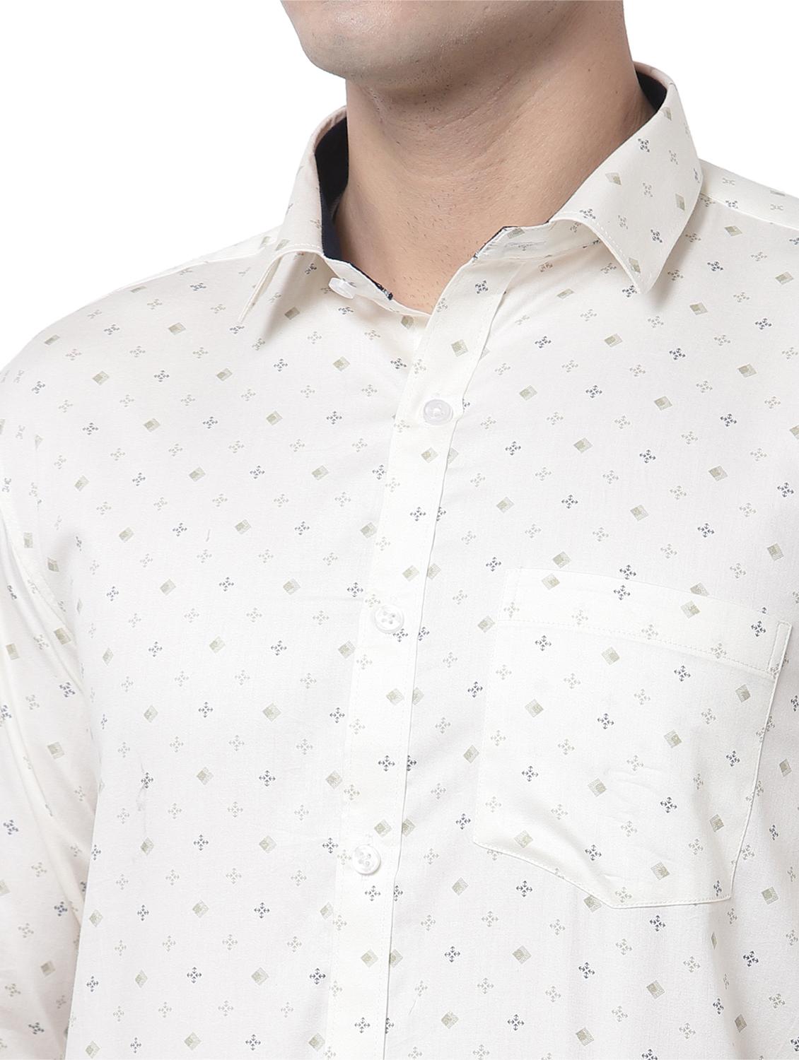 white printed casual shirt - 18254292 - Standard Image - 5