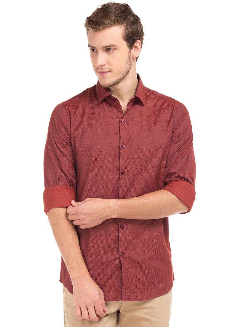 red printed casual shirt - 18254510 - Zoom Image - 0
